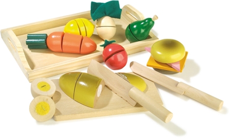 Small foot Cuttable Lunch Set sada hraček ze dřeva
