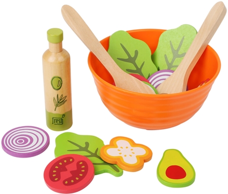 Small foot Wooden Salad Making Set sada hraček ze dřeva