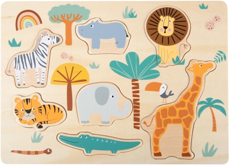 Puzzle Cadre Carte Du Monde Small Foot - 24 Pièces éducatif