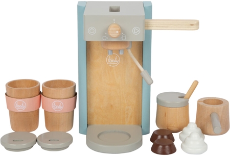 Small foot Tasty Coffee Maker sada hraček ze dřeva