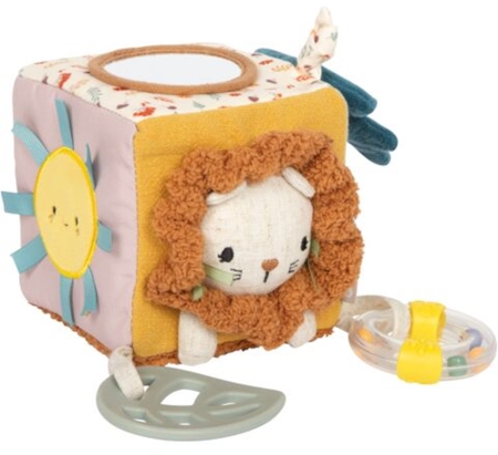 Small foot Little Lion Fabric Playing Cube veiklos žaislas