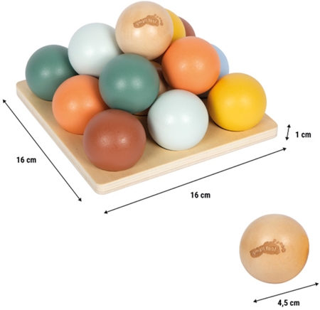 Small foot Montessori Sorting Game with Balls Sortierspiel