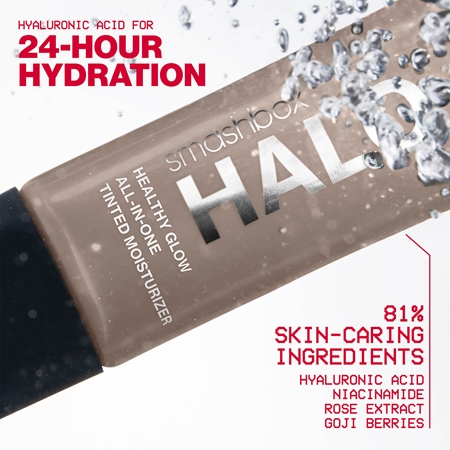 Smashbox Halo Healthy Glow All-in-One Tinted Moisturizer SPF 25 crème hydratante teintée avec effet illuminateur SPF 25