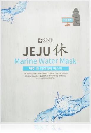 SNP Jeju Marine Water kosteuttava kangasnaamio silottava vaikutus