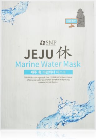 SNP Jeju Marine Water Máscara em folha com efeito hidratante com efeito alisador