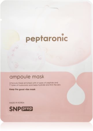 SNP Prep Peptaronic máscara em folha com efeito hidratante e revitalizante