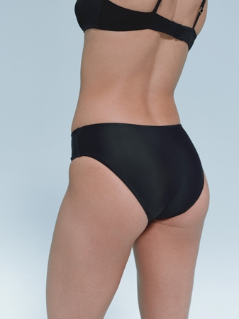 Snuggs Swimwear Recycled Nylon Light Black menstruációs fürdőruha