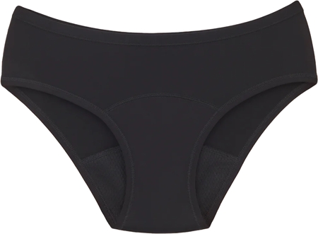 Snuggs Period Underwear Classic: Heavy Flow Black látkové menstruační kalhotky pro silnou menstruaci