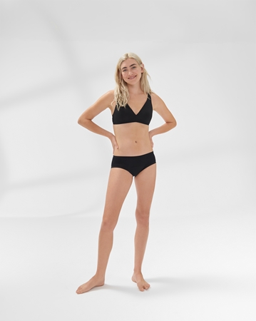Snuggs Period Underwear Classic: Heavy Flow Black látkové menstruační kalhotky pro silnou menstruaci