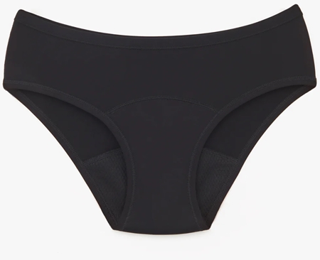 Snuggs Period Underwear Classic: Heavy Flow Black látkové menstruační kalhotky pro silnou menstruaci