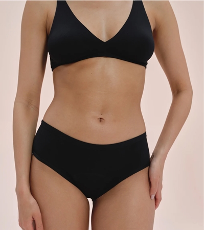 Snuggs Period Underwear Classic: Heavy Flow Black látkové menstruační kalhotky pro silnou menstruaci