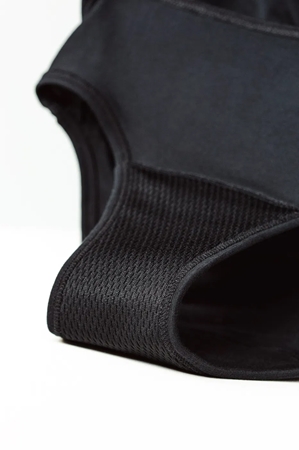 Snuggs Period Underwear Classic: Heavy Flow Black látkové menstruační kalhotky pro silnou menstruaci