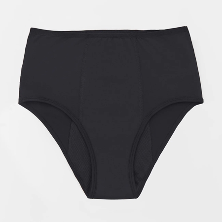 Snuggs Period Underwear Night: Heavy Flow Black Menstruationsslip aus Stoff bei starker Menstruation