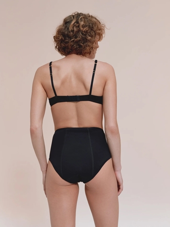 Snuggs Period Underwear Night: Heavy Flow Black Menstruationsslip aus Stoff bei starker Menstruation