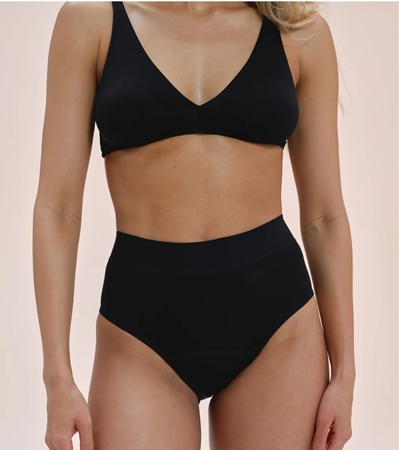 Snuggs Period Underwear Hugger: Extra Heavy Flow Black culotte menstruelle pour les règles abondantes