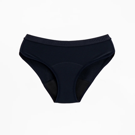 Snuggs Active Classic Heavy Black Menstruationsslip aus Stoff bei starker Menstruation