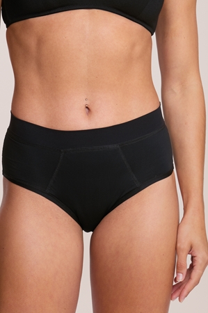 Snuggs Incontinence Recycled Nylon Super Heavy Black pralne hlačke za inkontinenco
