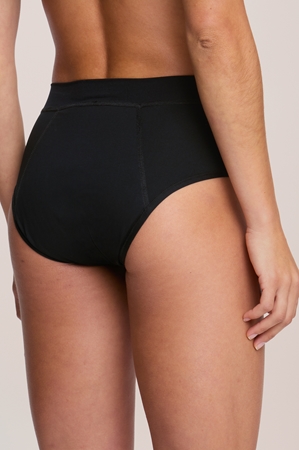 Snuggs Incontinence Recycled Nylon Super Heavy Black wasbaar incontinentie-ondergoed