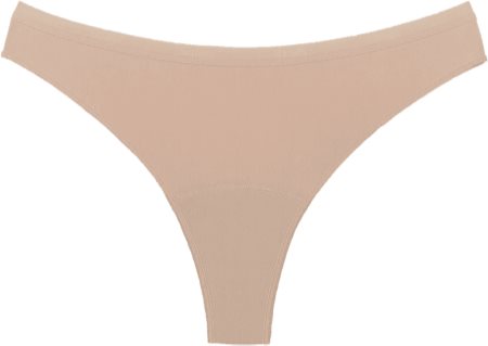 Snuggs Period Underwear Brazilian Light Tencel™ Lyocell Beige menstruacinės kelnaitės lengvoms menstruacijoms