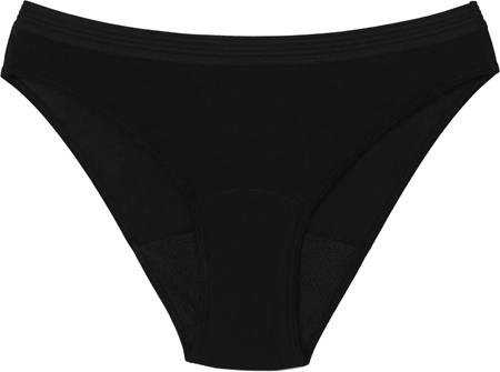 Snuggs Brief Tencel Lyocell Heavy Black menstruační kalhotky