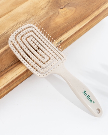 So Eco Flexi Paddle Detangling Brush Borstel voor Makkelijk doorkambaar Haar