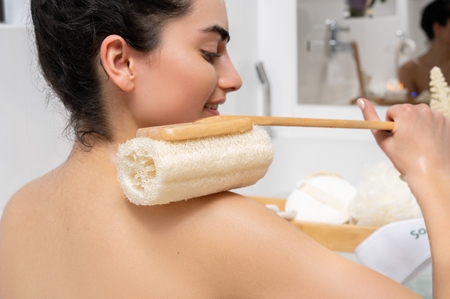 So Eco Natural Loofah Back & Body Brush přírodní mořská mycí houba