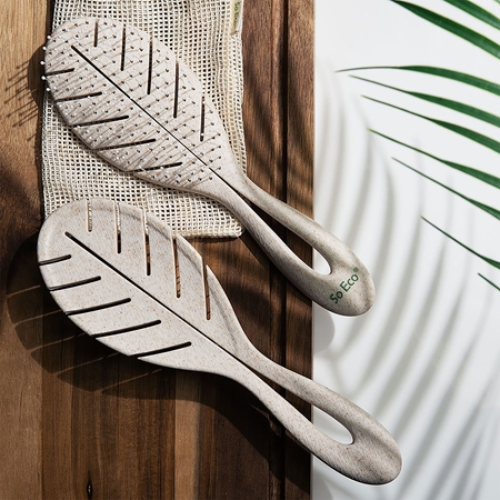 So Eco Biodegradable Detangling Leaf Brush kompostovatelný kartáč na mokré vlasy