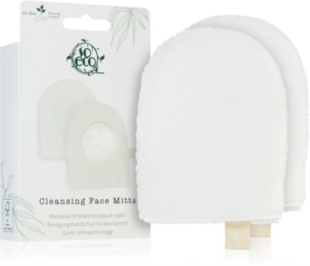 So Eco Cleansing Face Mitts cimdiņš dekoratīvās kosmētikas noņemšanai