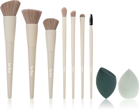 So Eco Exclusive Brush & Sponge Set kit de pinceaux