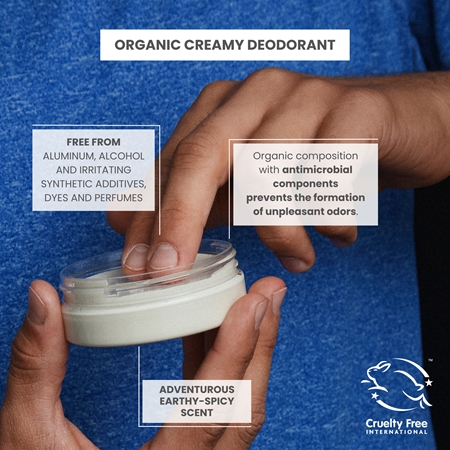 Soaphoria In Black Organic Creamy Deodorant pánský organický krémový deodorant