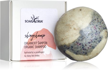 Soaphoria Shinyshamp οργανικό στερεό σαμπουάν για κανονικά μαλλιά χωρίς λάμψη