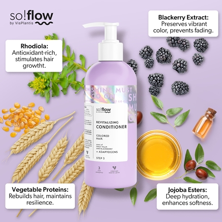 so!flow Coloured Hair Revitalizing Conditioner Återvitaliserande balsam För färgat hår