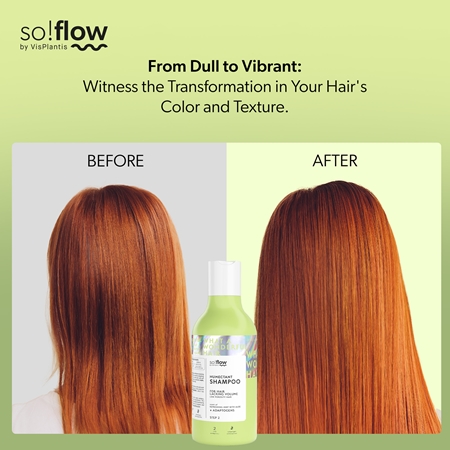 so!flow Low Porosity Hair Humectant Shampoo valomasis šampūnas apimtį praradusiems plaukams