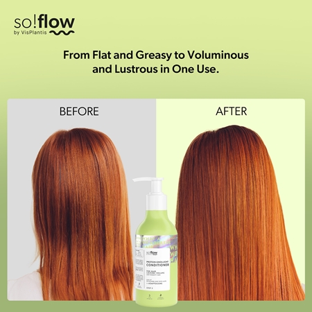 so!flow Low Porosity Hair Protein-Emollient Conditioner Conditioner for hair that lacks volume