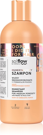 so!flow Medium Porosity Hair Humectant Shampoo Nogludinošs šampūns cirtainu matu kopšanai