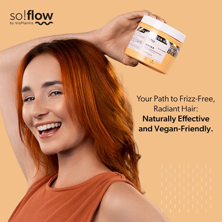 so!flow Medium Porosity Hair Protein-Emollient Mask Hair Mask to treat frizz