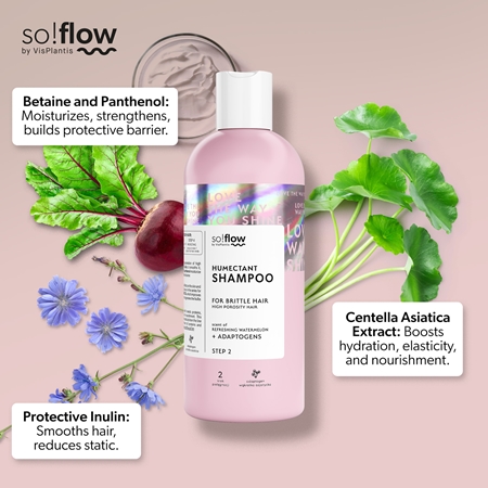 so!flow High Porosity Hair Humectant Shampoo Schampo For bräckligt och stressat hår