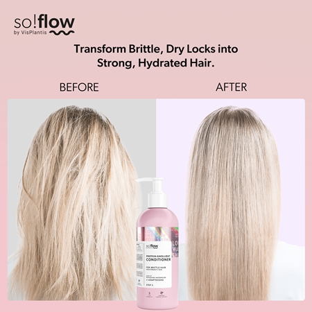 so!flow High Porosity Hair Protein-Emollient Conditioner Stärkande balsam For bräckligt och stressat hår
