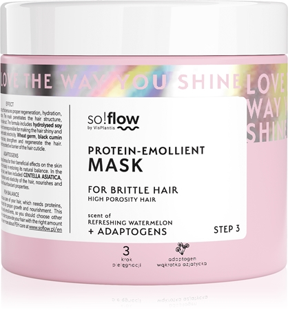 so!flow High Porosity Hair Protein-Emollient Mask Versterkende Masker voor Breekbaar en Gestrest Haar