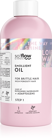 so!flow High Porosity Hair Emollient Oil Fuktgivande olja For bräckligt och stressat hår