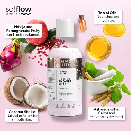 so!flow Smoothing Shower Shake Shower Gel for all types of skin
