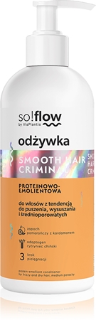 so!flow Frizzy and Dry Hair Protein-Emollient Mask Gladmakende Conditioner tegen Kroes Haar