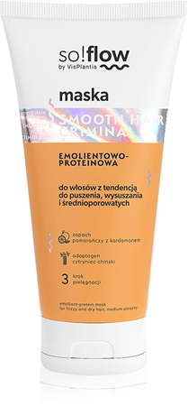 so!flow Frizzy and Dry Hair Protein-Emollient Mask Smoothing Mask to treat frizz
