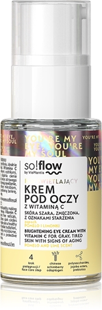 so!flow Brightening Eye Cream With Vitamin C detoxikační a rozjasňující krém na oční okolí s vitaminem C