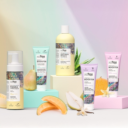 so!flow Frizzy and Dry Hair Smoothing Boosting Shot Mjukgörande serum För att behandla krull