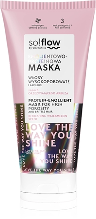 so!flow High Porosity Hair Protein-Emollient Mask Fortifying Mask for brittle and stressed hair