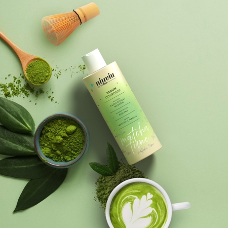 so!flow Matcha Time Protective Hair Serum Fortifying Serum for weak, stressed hair