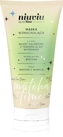 so!flow Matcha Time Strengthening Hair Mask Intensive Nourishing Mask for damaged and fragile hair