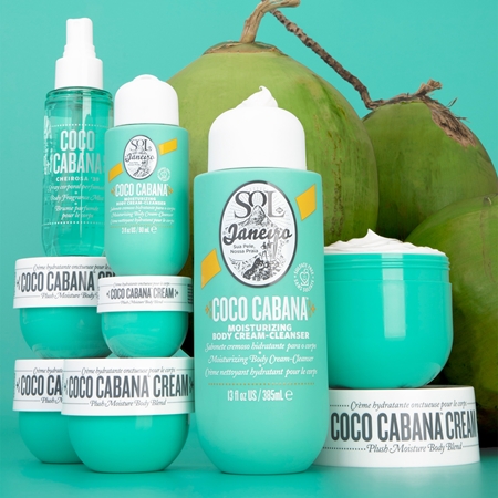 Sol de Janeiro Coco Cabana Moisturizing Body Cream-Cleanser intensyvaus poveikio suragėjusios odos kremas (intensyviai drėkinantis kremas) prausimuisi