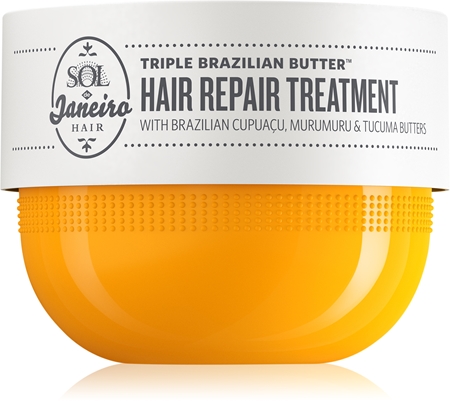 Sol de Janeiro Triple Brazilian Butter™ Hair Repair Treatment intensyviai drėkinanti ir maitinanti kaukė sausiems ir pažeistiems plaukams